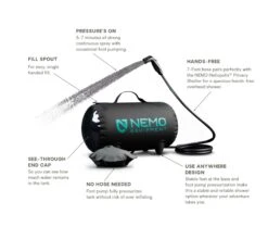 NEMO EQUIPMENT Douche Nemo Helio -Camping En Plein Air douche portable camping nemo helio