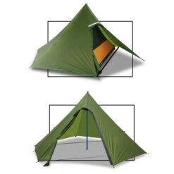 Luxe Outdoor Sil Hexpeak F6a (Verte) -Camping En Plein Air luxe outdoor sil hexpeak f6 05
