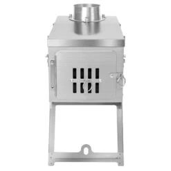 Winnerwell Fastfold Plus Titanium Nested Pipe M-sized Camping Stove -Camping En Plein Air poele winnerwell fastfold plus titanium nested pipe camping stove 03