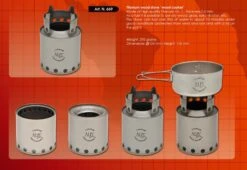 Titanium Wood Stove -Camping En Plein Air rechaud bois titane