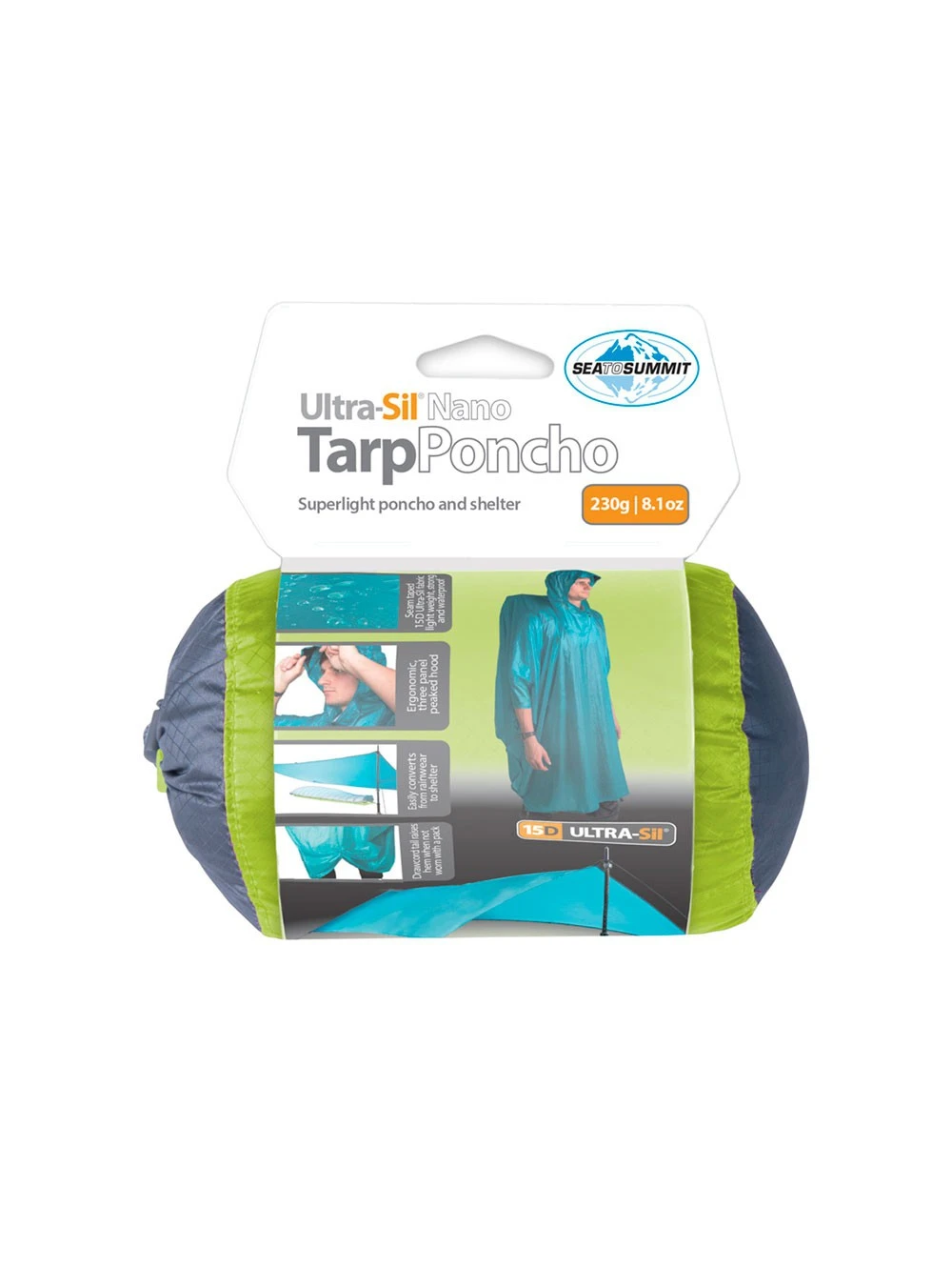 Sea To Summit Ultra-Sil Nano Tarp-Poncho 6 Sea To Summit Ultra-Sil Nano Tarp-Poncho – Image 5