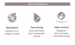 PackTowl Luxe -Camping En Plein Air serviette packtowl luxe 08