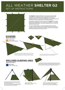 Snugpak All Weather Shelter G2 -Camping En Plein Air tarp snugpak all weather shelter g2 07