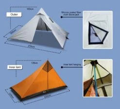 Luxe Outdoor Mini Peak XL -Camping En Plein Air tipi luxe outdoor mini peak xl white 02