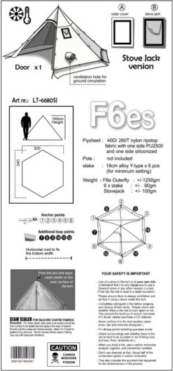Luxe Outdoor Winter Shelter F6es -Camping En Plein Air tipi luxe outdoor shelter f6e 05