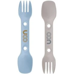 Pack 2 Couverts UCO Utility Spork -Camping En Plein Air uco utility spork bleu beige